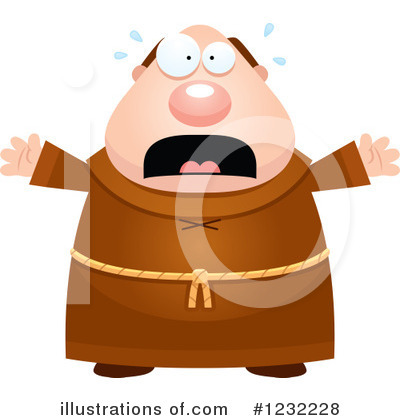 Monk Clipart  1232228 By Cory Thoman   Royalty Free  Rf  Stock