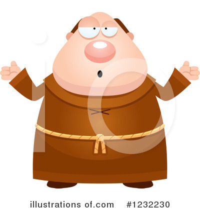 Monk Clipart  1232230 By Cory Thoman   Royalty Free  Rf  Stock