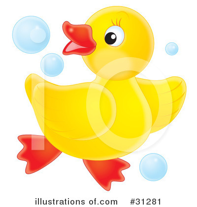 Rubber Ducky Clipart  31281 By Alex Bannykh   Royalty Free  Rf  Stock