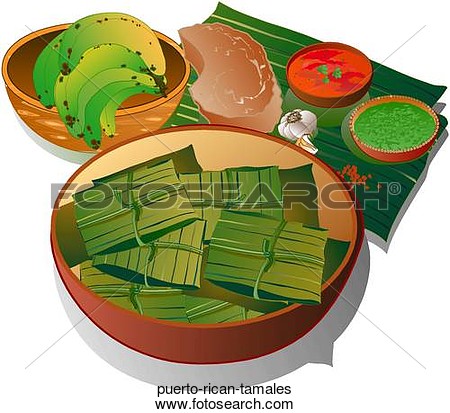 Stock Illustration Of Puerto Rican Tamales Puerto Rican Tamales