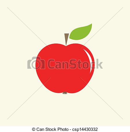 Vector   Red Apple   Stock Illustration Royalty Free Illustrations