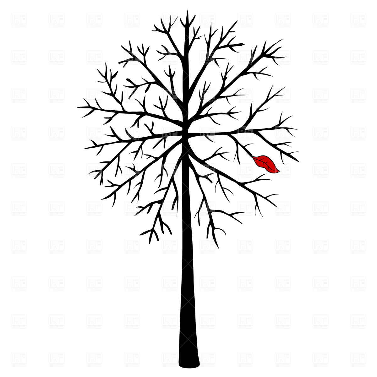 Bare Tree 1800 Plants And Animals Download Royalty Free Vector Clip    