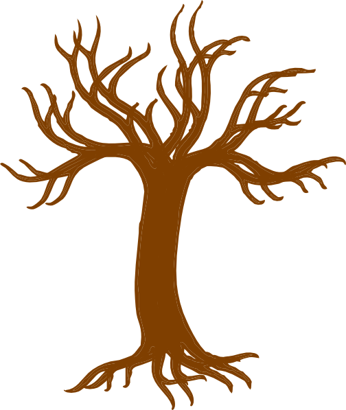 Bare Tree With Roots Clip Art At Clker Com   Vector Clip Art Online