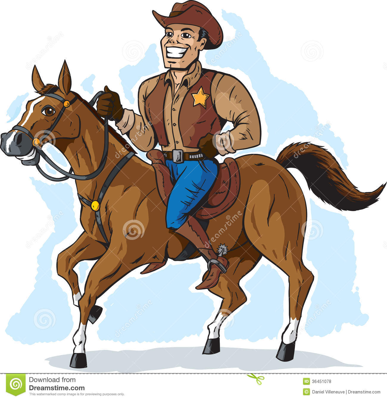 Cowboy On Horse Royalty Free Stock Photos   Image  36451078