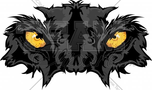 Design 0211 This Panther Eyes Clipart Image Is The Perfect Mascot    
