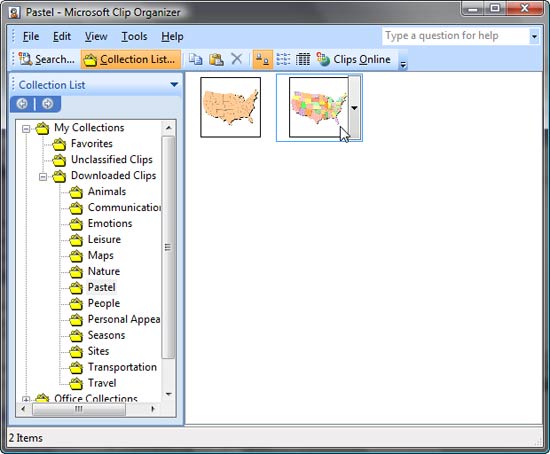 Figure 7  Microsoft Clip Organizer