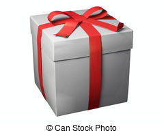 Gift Box   An Isolated Gift Box On White Background