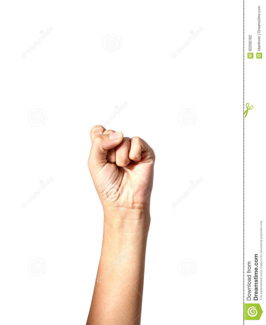 Hand Grip On Isolated Background 