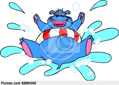 Hippo Jumping In Water Fun Pixmac Clipart 82664345 Jpg
