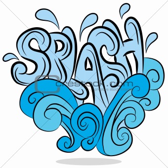 Image 4101828  Water Splash Sound Effect Text From Crestock Stock