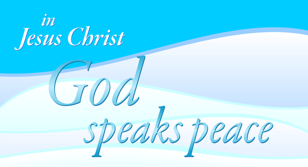 In Jesus Christ God Speaks Peace   Free Christian Clip Art Image