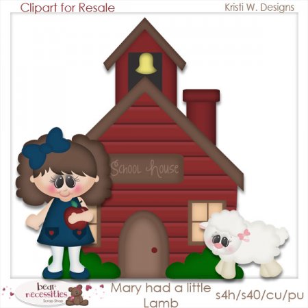 Mary Had A Little Lamb  Limited Clipart