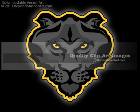 Panther Mascot   Panther Clipart 0859