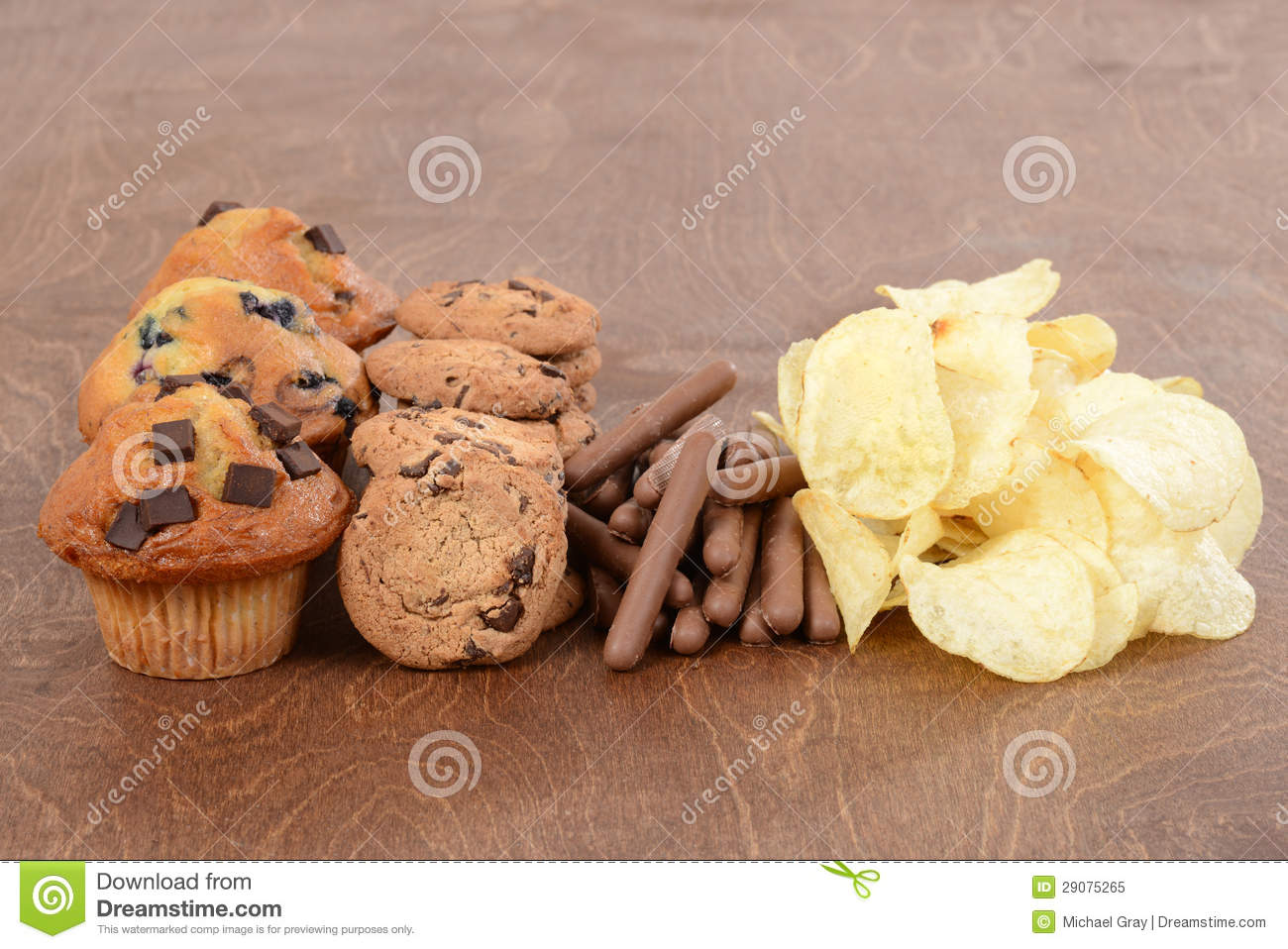 Pile Of Junk Food Royalty Free Stock Photo   Image  29075265