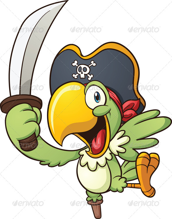 Pirate Parrot   Animals Characters