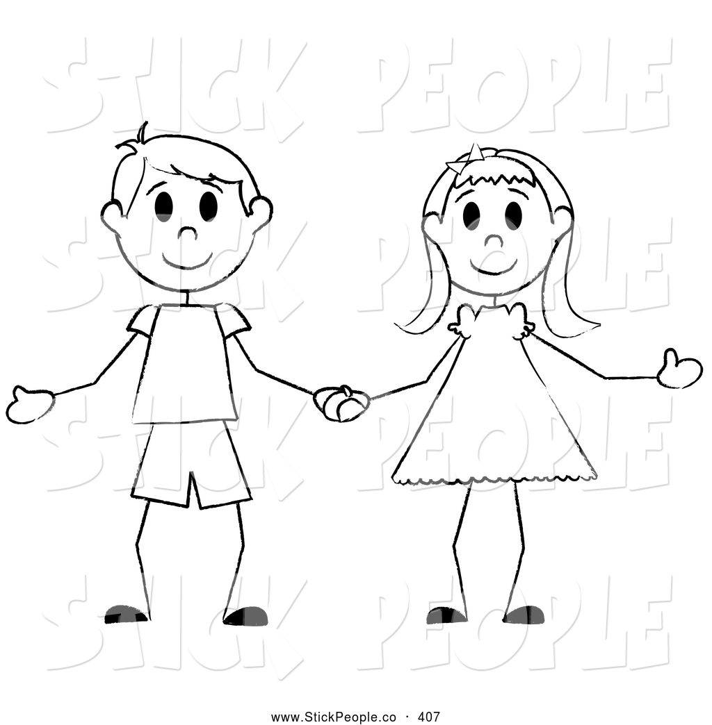 Preview  Vector Graphic Of A Black And White Child By Pams Clipart