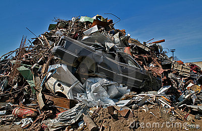 Scrap And Junk Pile Royalty Free Stock Photography   Image  9418487