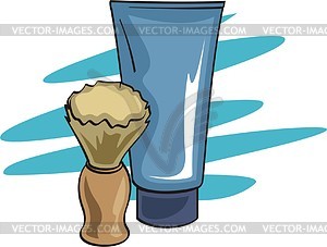 Shaving Cream   Vector Clipart