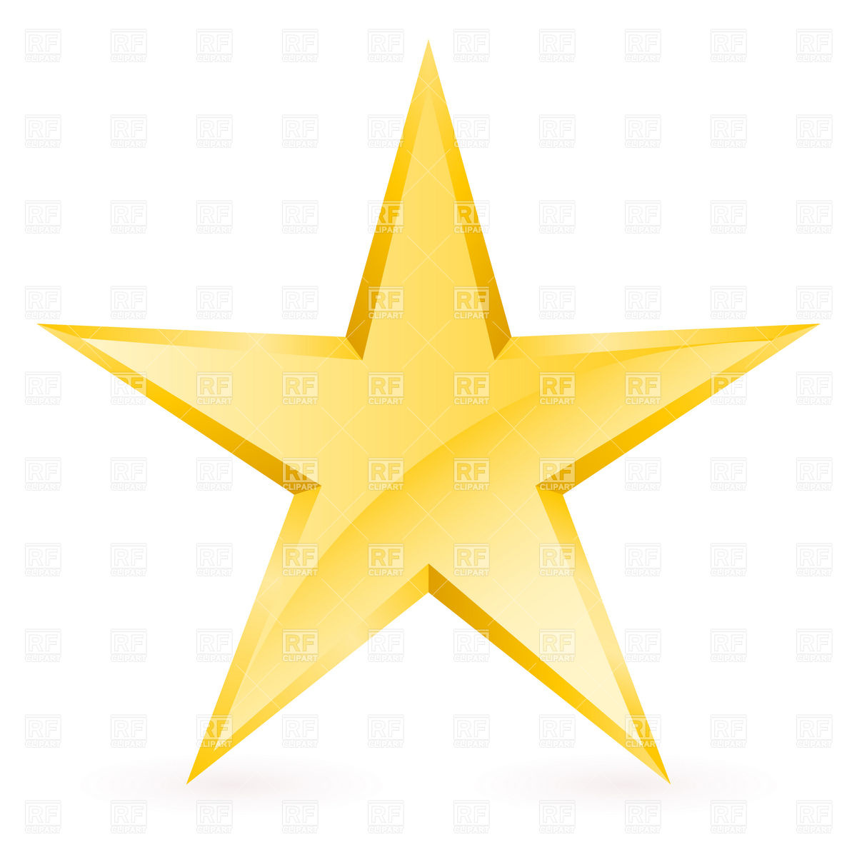 Shiny Simple Gold Star 8279 Signs Symbols Maps Download Royalty