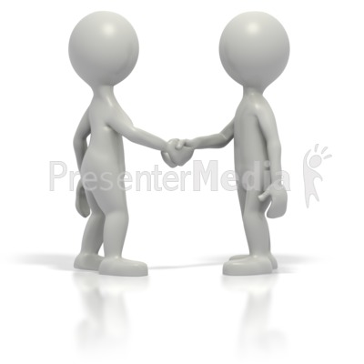 Two Grey Stickmen Shake Hands   Medical And Health   Great Clipart For