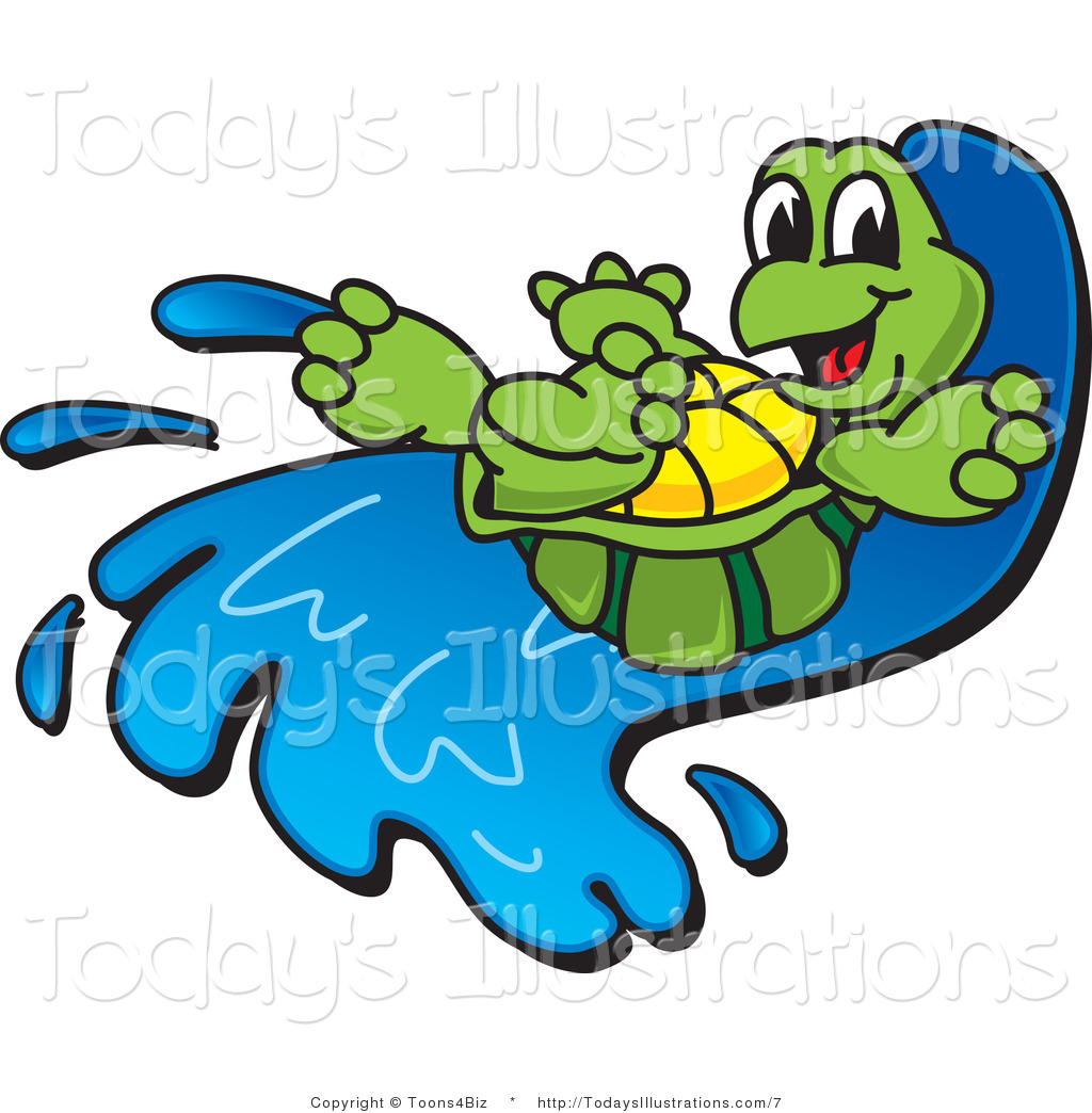 Water Fun Clip Art Vector Clipart Of A Tortoise