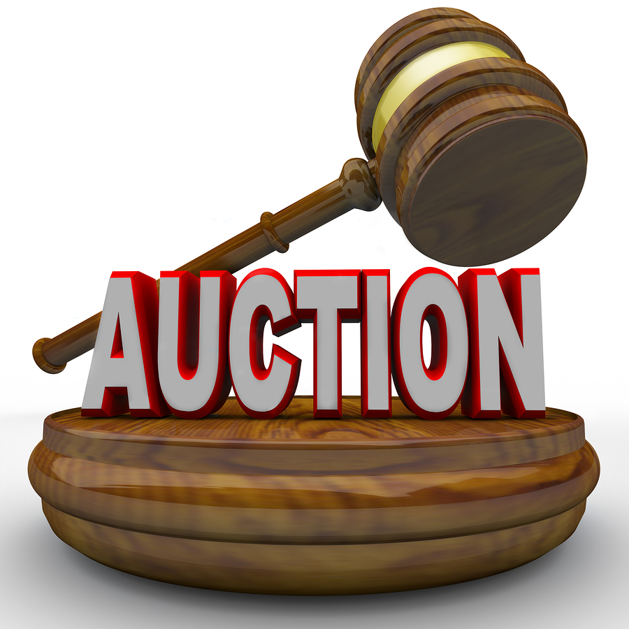 Auction   Word And Gavel For Final Bid