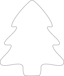 Christmas Tree Outline Clip Art At Clker Com   Vector Clip Art Online