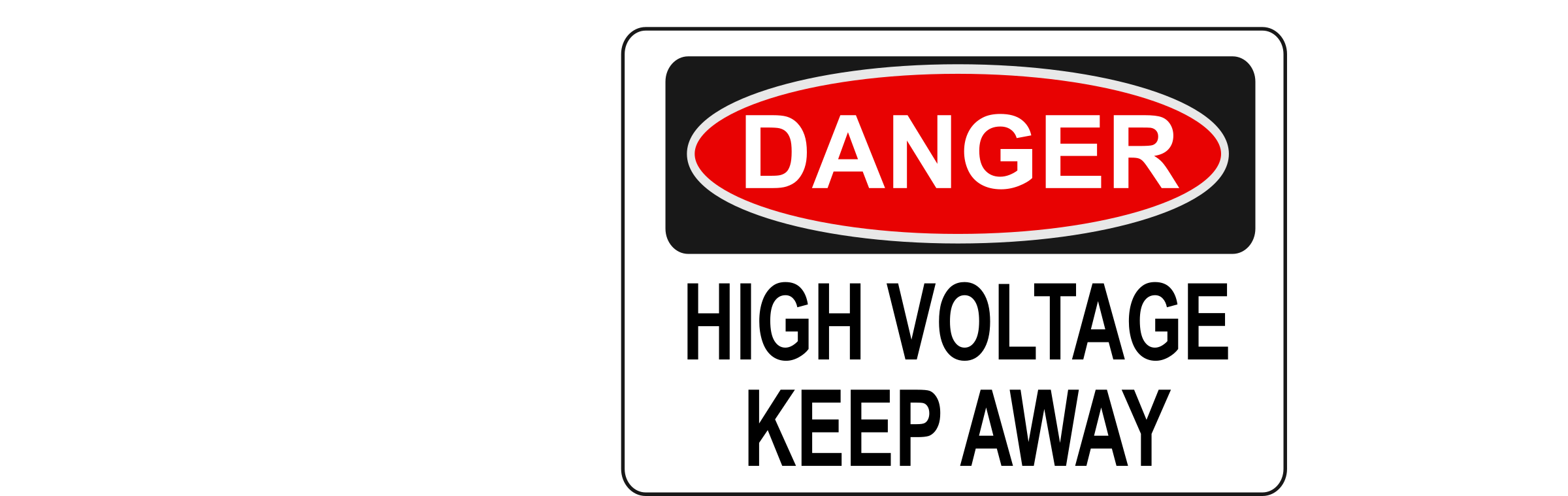 Danger   High Voltage Keep Away By Rfc1394