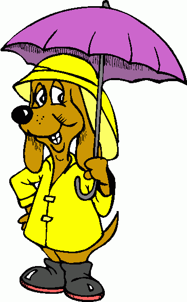 Dog In Raincoat Clipart   Dog In Raincoat Clip Art
