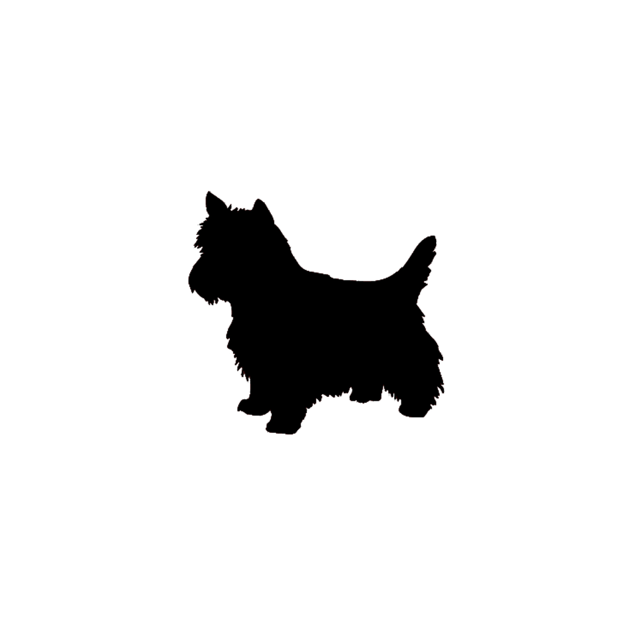 Free Svg File Download   Yorkie Dog Silhouette   Beaoriginal