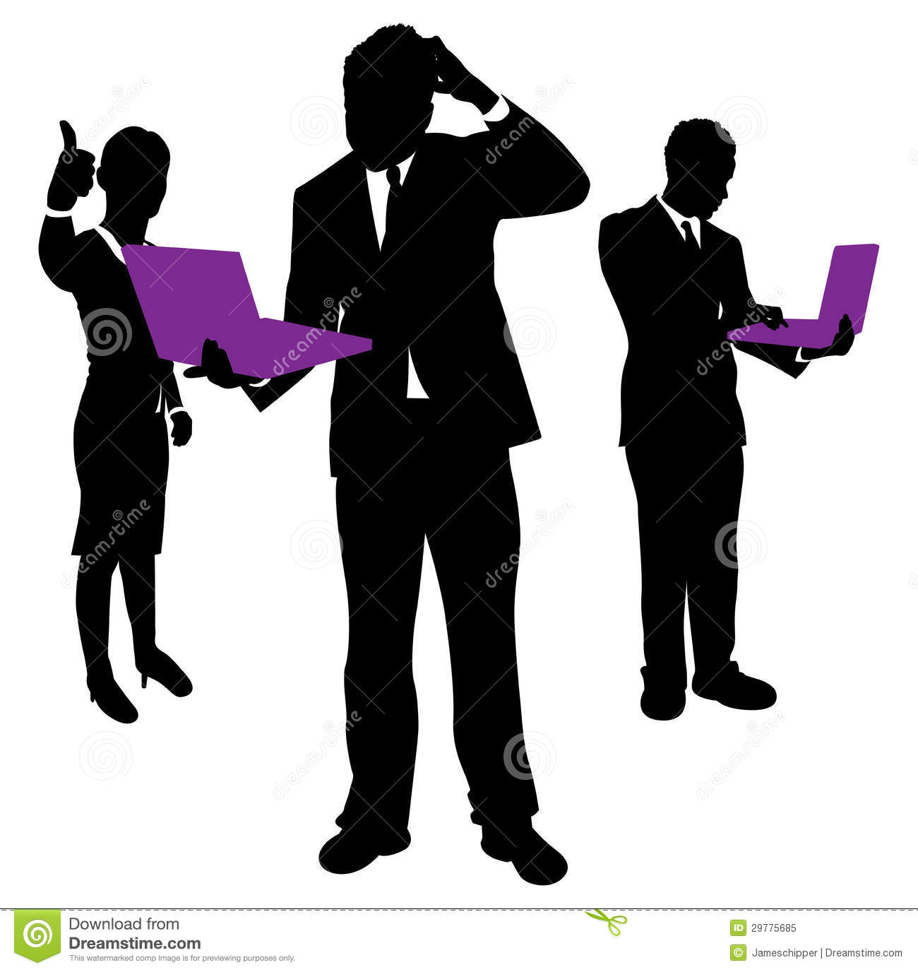 People Group Business And A Confused Man Royalty Free Clipart Of Righ