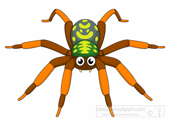 Spider Clipart   Spider With Fangs Clipart 127   Classroom Clipart