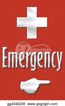 Stock Illustrations   Emergency Sign   Stock Clipart Gg4340238