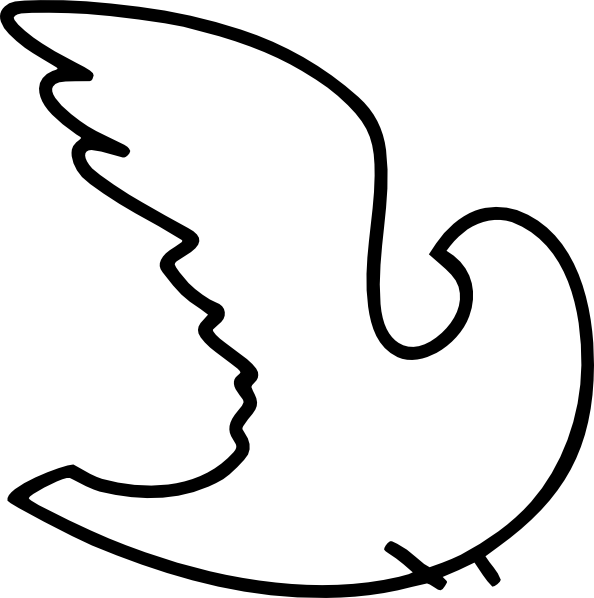 White Dove Clip Art At Clker Com   Vector Clip Art Online Royalty    