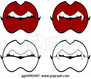Cavity Clipart Lips And Vampire Teeth Gg59869287 Jpg