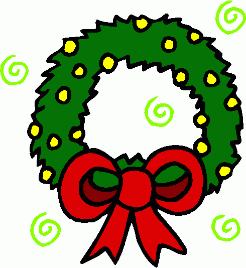 Christmas Wreath Clip Art   New Calendar Template Site