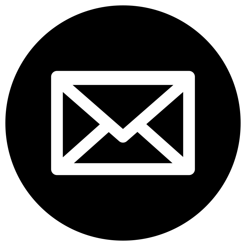 Clipart   Mail Icon   White On Black