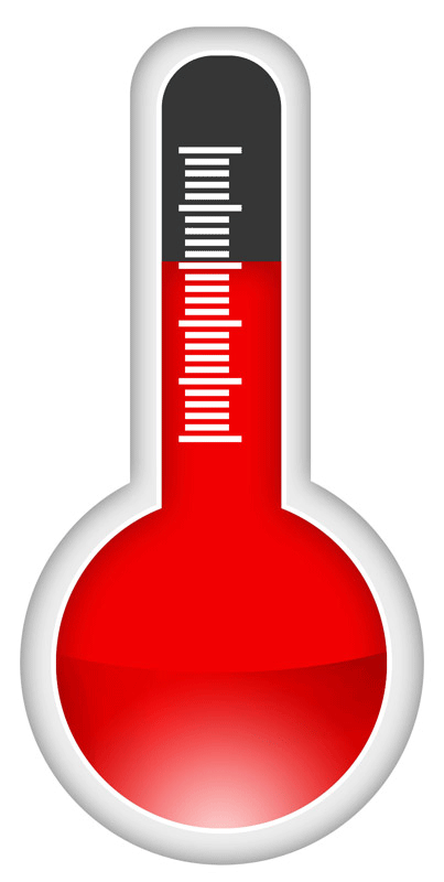 Empty Thermometer Graph