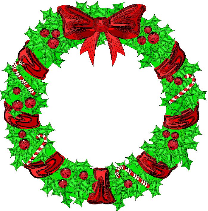 Free Christmas Wreath Clip Art   Free Cliparts That You Can Download