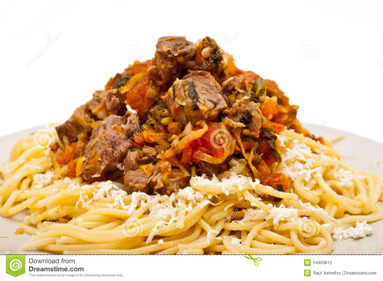 Goulash With Sphagetti Stock Photography   Image  14953612