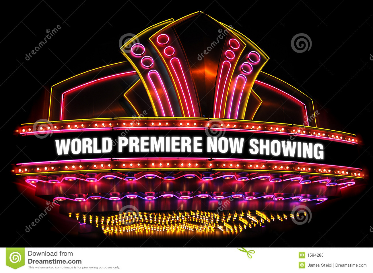 Movie Theatre Marquee Royalty Free Stock Image   Image  1584286