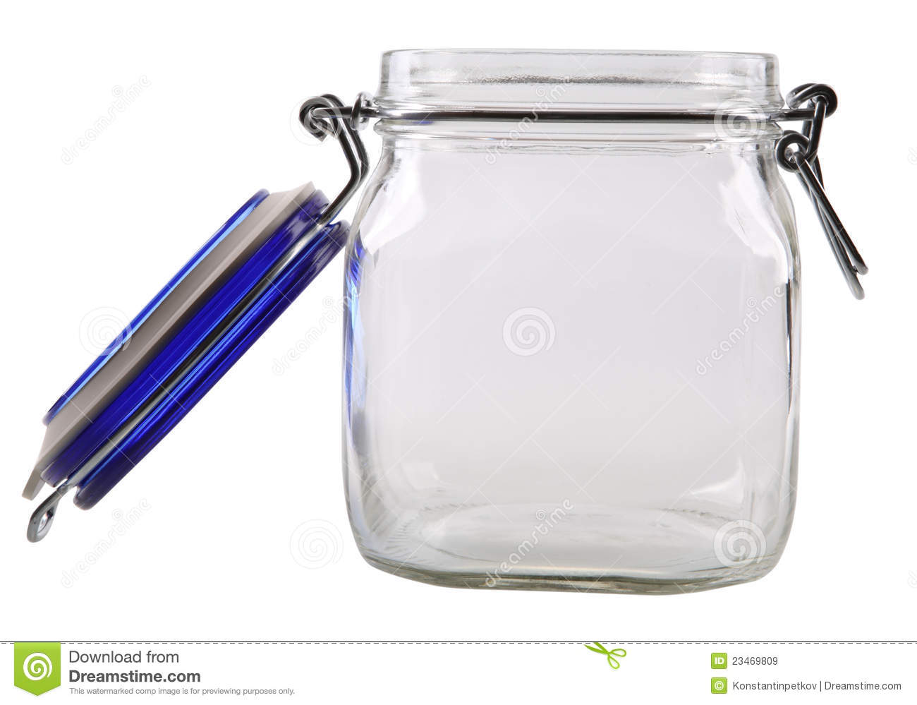 Open Empty Glass Jar Royalty Free Stock Images   Image  23469809