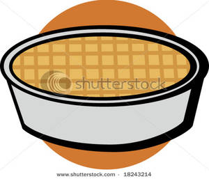 Pumpkin Cheesecake In The Pan   Clipart
