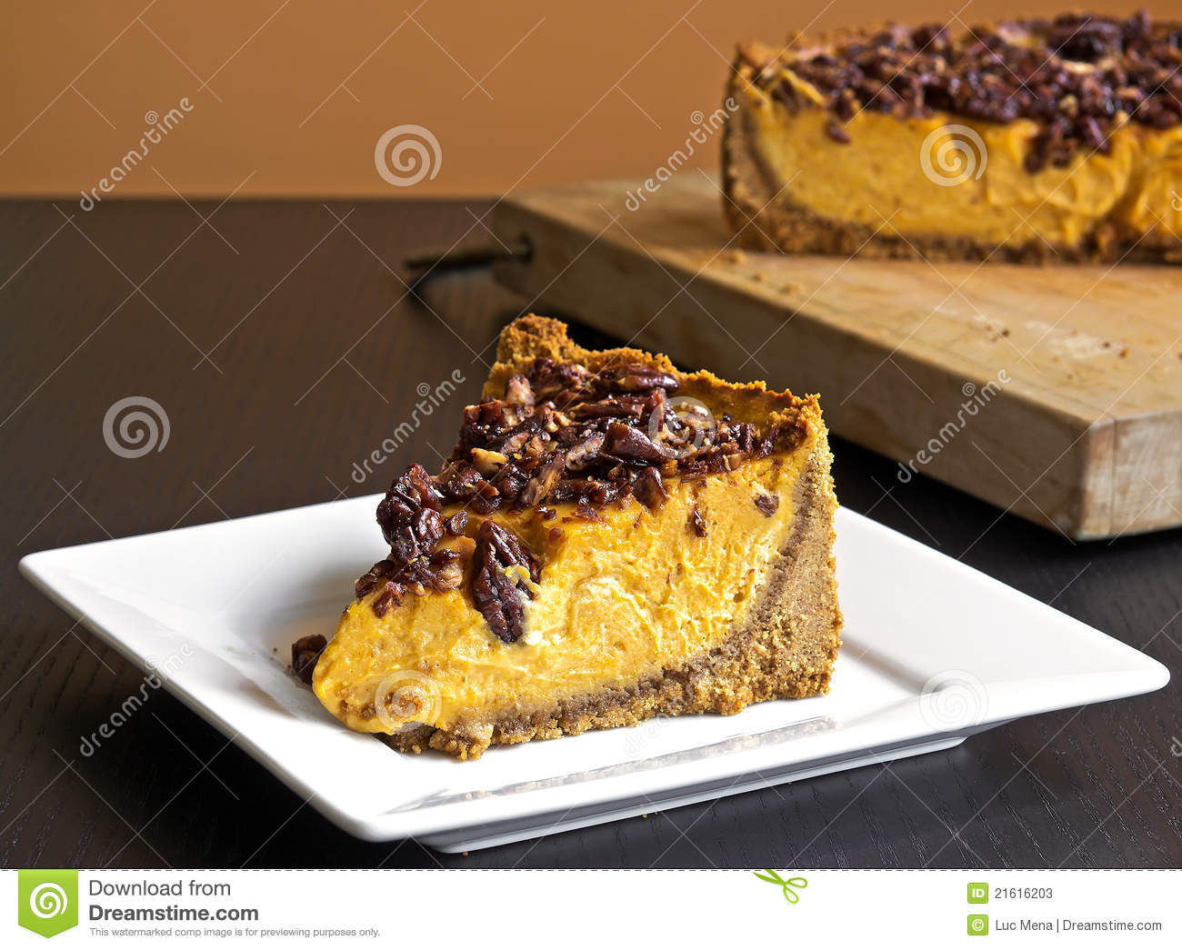 Pumpkin Cheesecake Stock Photos   Image  21616203