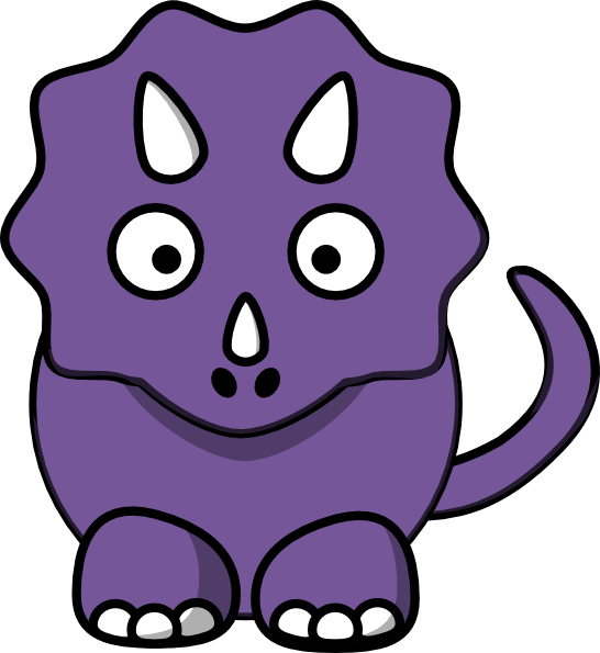 Purple Baby Dinosaur Clip Art At Clker Com   Vector Clip Art Online