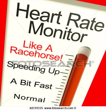 Stock Illustration Of Heart Rate Monitor Very Fast Showing Quick Beats