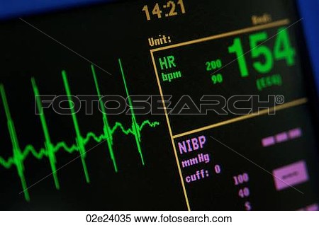 Stock Image Of Heart Monitor Measuring Vital Signs  02e24035   Search