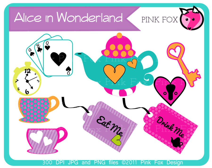 Alice In Wonderland Tea Party Clip Art Alice In Wonderland Teaparty