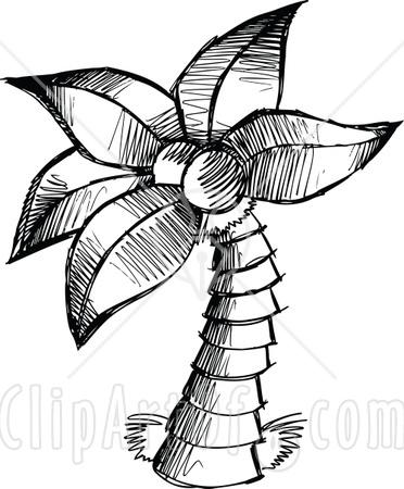 Coconut Clipart Black And White Ist2 5534034 Two Palm Trees