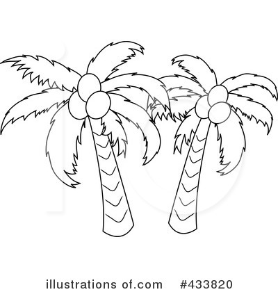 Free  Rf  Palm Tree Clipart Illustration  433820 By Pams Clipart